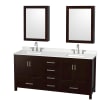 Espresso / Giotto Quartz Top / Brushed Chrome Hardware