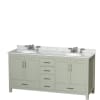 Light Green / Brushed Nickel Hardware