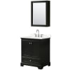 Dark Espresso / Giotto Quartz Top / Polished Chrome Hardware