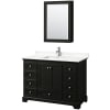 Dark Espresso / White Quartz Top / Polished Chrome Hardware