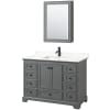 Dark Gray / Giotto Quartz Top / Matte Black Hardware