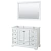 White / Polished Chrome Hardware