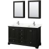 Dark Espresso / Giotto Quartz Top / Polished Chrome Hardware