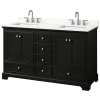 Dark Espresso / Giotto Quartz Top / Polished Chrome Hardware