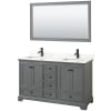 Dark Gray / Giotto Quartz Top / Matte Black Hardware