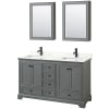 Dark Gray / Giotto Quartz Top / Matte Black Hardware