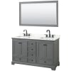 Dark Gray / Giotto Quartz Top / Matte Black Hardware