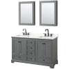 Dark Gray / Giotto Quartz Top / Matte Black Hardware