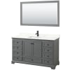 Dark Gray / Giotto Quartz Top / Matte Black Hardware