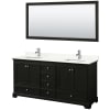 Dark Espresso / Giotto Quartz Top / Polished Chrome Hardware