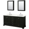 Dark Espresso / Giotto Quartz Top / Polished Chrome Hardware