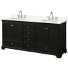 Dark Espresso / Giotto Quartz Top / Polished Chrome Hardware