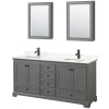 Dark Gray / Giotto Quartz Top / Matte Black Hardware