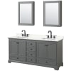 Dark Gray / Giotto Quartz Top / Matte Black Hardware