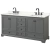 Dark Gray / Giotto Quartz Top / Matte Black Hardware