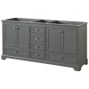 Dark Gray / Polished Chrome Hardware