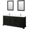 Dark Espresso / Giotto Quartz Top / Polished Chrome Hardware