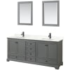 Dark Gray / Giotto Quartz Top / Matte Black Hardware