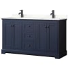 Dark Blue / Giotto Quartz Top / Matte Black Hardware