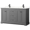 Dark Gray / Giotto Quartz Top / Matte Black Hardware