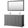 Dark Gray / Giotto Quartz Top / Polished Chrome Hardware