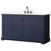 Dark Blue / Giotto Quartz Top / Matte Black Hardware