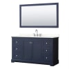 Dark Blue / Giotto Quartz Top / Polished Chrome Hardware