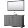 Dark Gray / Giotto Quartz Top / Matte Black Hardware