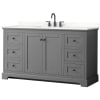 Dark Gray / Giotto Quartz Top / Matte Black Hardware