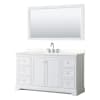 White / Giotto Quartz Top / Polished Chrome Hardware