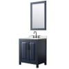 Dark Blue / Giotto Quartz Top / Matte Black Hardware