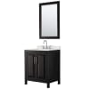 Dark Espresso / Giotto Quartz Top / Polished Chrome Hardware