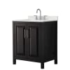 Dark Espresso / Giotto Quartz Top / Polished Chrome Hardware