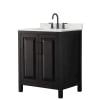 Dark Espresso / Giotto Quartz Top / Matte Black Hardware