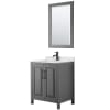 Dark Gray / Giotto Quartz Top / Matte Black Hardware