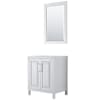 White / Polished Chrome Hardware
