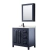 Dark Blue / Giotto Quartz Top / Matte Black Hardware