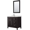 Dark Espresso / Giotto Quartz Top / Polished Chrome Hardware