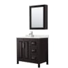 Dark Espresso / Giotto Quartz Top / Polished Chrome Hardware