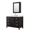 Dark Espresso / Giotto Quartz Top / Polished Chrome Hardware