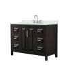 Dark Espresso / Giotto Quartz Top / Polished Chrome Hardware