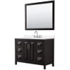 Dark Espresso / White Quartz Top / Polished Chrome Hardware