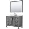 Dark Gray / Giotto Quartz Top / Polished Chrome Hardware