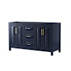 Dark Blue / Brushed Gold Hardware