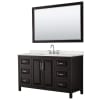 Dark Espresso / Giotto Quartz Top / Polished Chrome Hardware