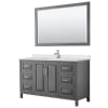 Dark Gray / Giotto Quartz Top / Polished Chrome Hardware