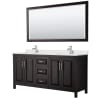 Dark Espresso / Giotto Quartz Top / Polished Chrome Hardware