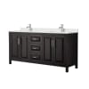 Dark Espresso / Giotto Quartz Top / Polished Chrome Hardware