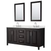 Dark Espresso / Giotto Quartz Top / Polished Chrome Hardware