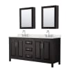 Dark Espresso / Giotto Quartz Top / Polished Chrome Hardware